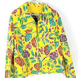 REDD Jeans Vintage Psychedelic New Wave Jacket Bright Sequins Size 8